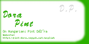 dora pint business card